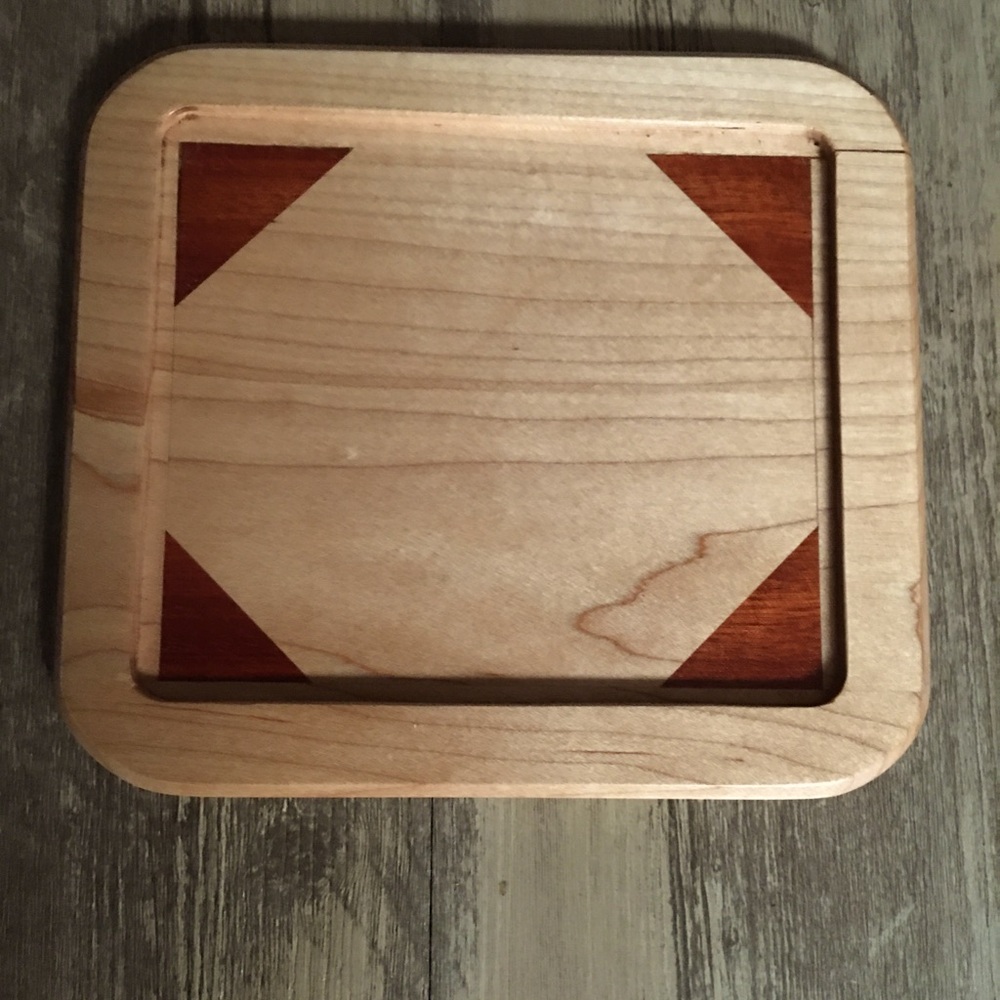 Rounded Edge Curio Tray - Handmade Maple Wood